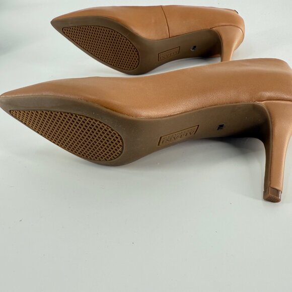 Alfani Step N Flex Womens Pointed-Toe Heels Size 7M Caramel Tan Faux Leather Com - Picture 8 of 11